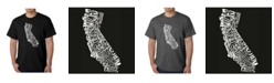 LA Pop Art Men's Word Art T-Shirt - California State